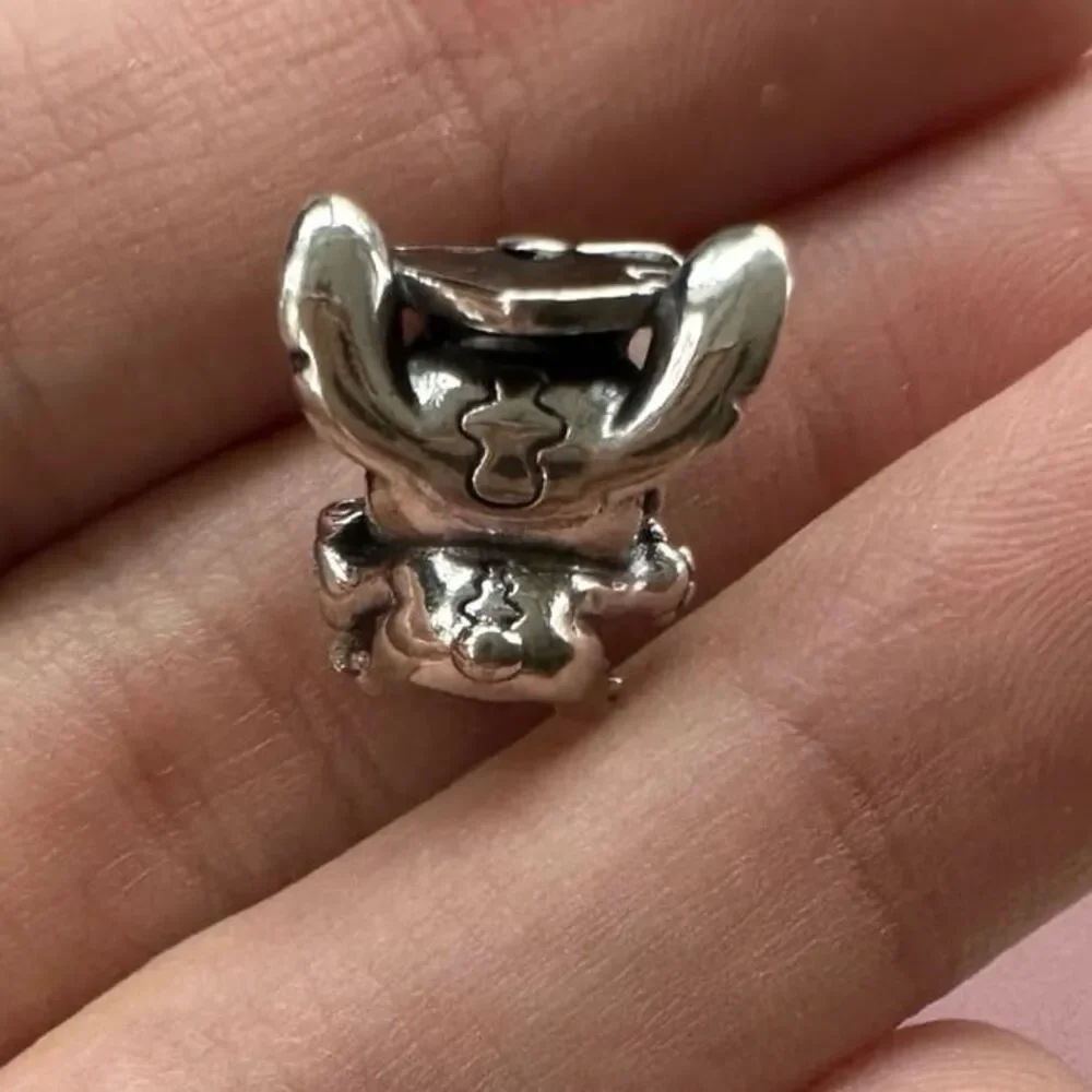 NWOT Stitch Graduation Silver Pandora FIT Charm